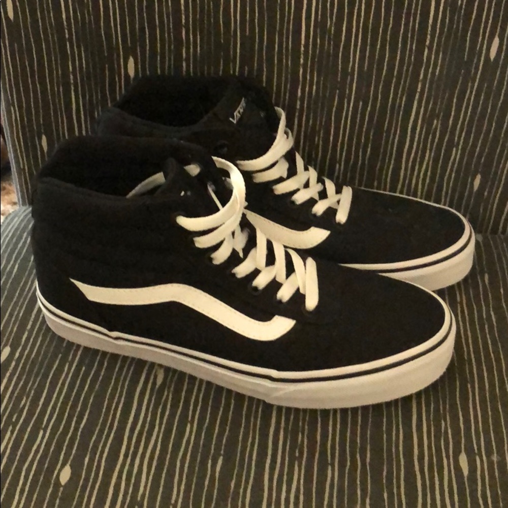 Brand new, never worn black Vans high tops